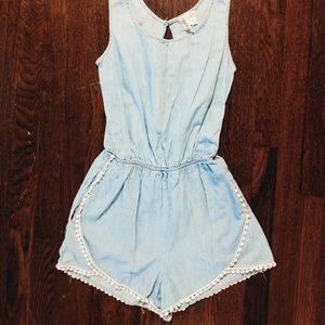 Mimi Chica Denim Colored Romper